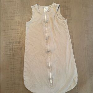 Sleeveless Gray Baby Sleep Sack 3-6m 100% Cotton